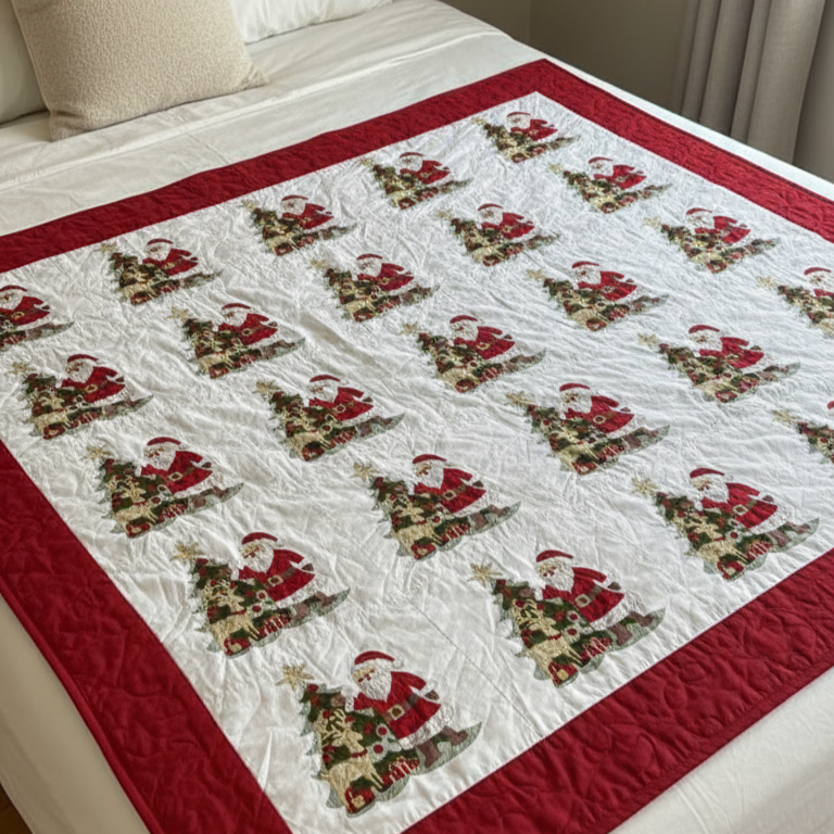 Christmas Themed Double Bed Quilt
